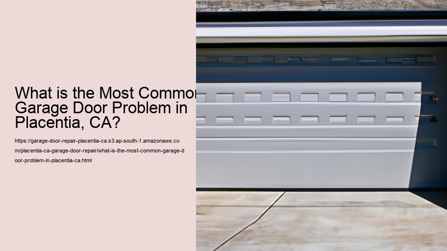 What is the Most Common Garage Door Problem in Placentia, CA?
