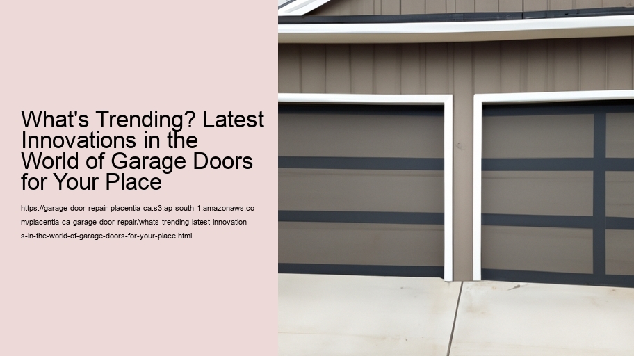 What's Trending? Latest Innovations in the World of Garage Doors for Your Place